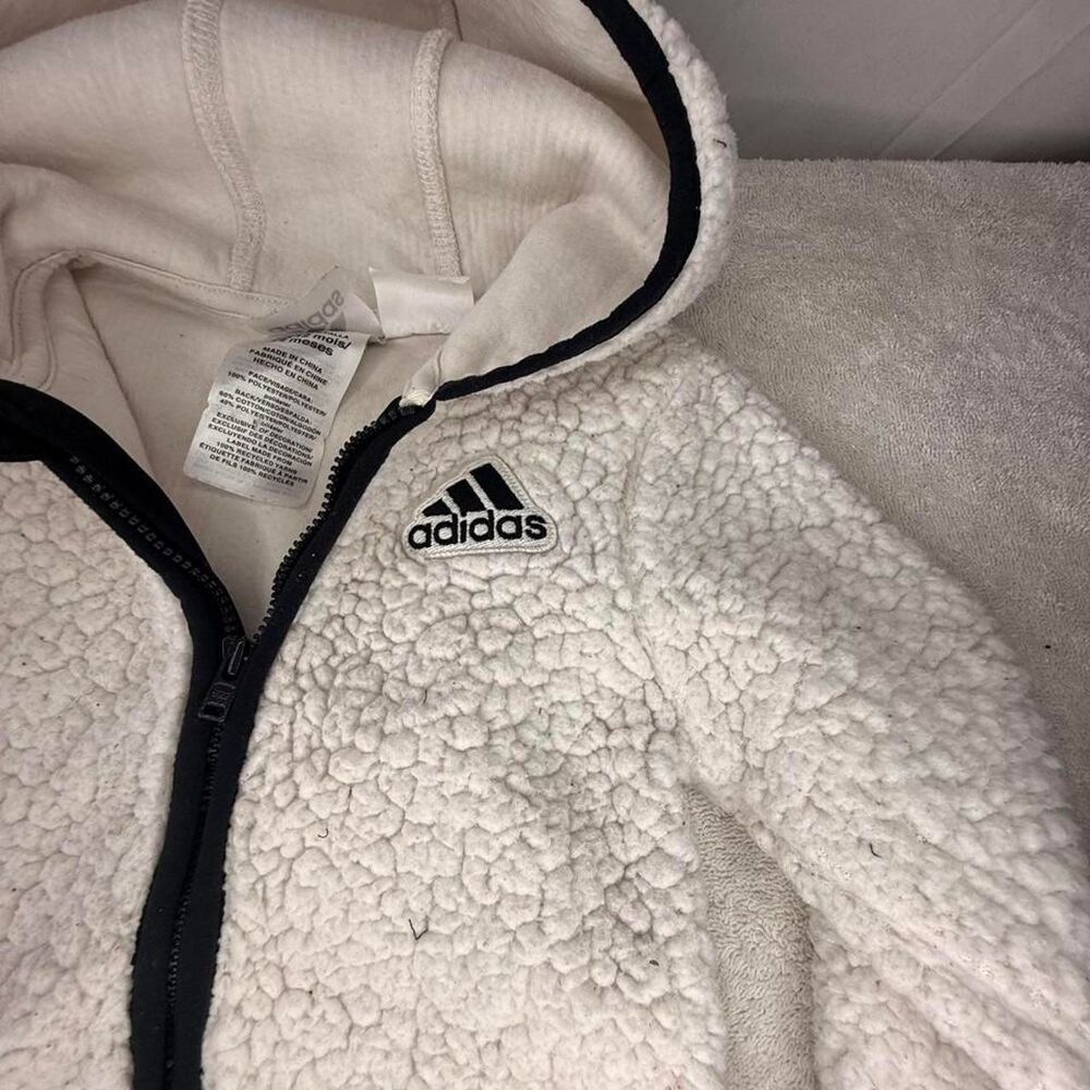 Adidas White and Cream Sleepsuits-babygrows
